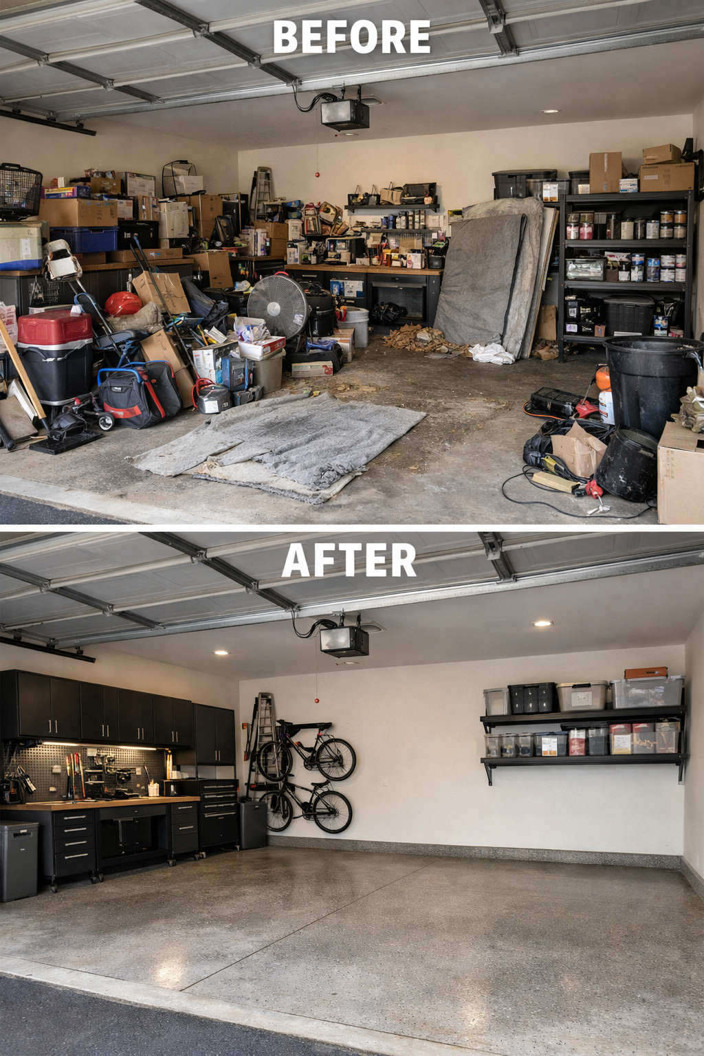 Before and After Clean-Out 4